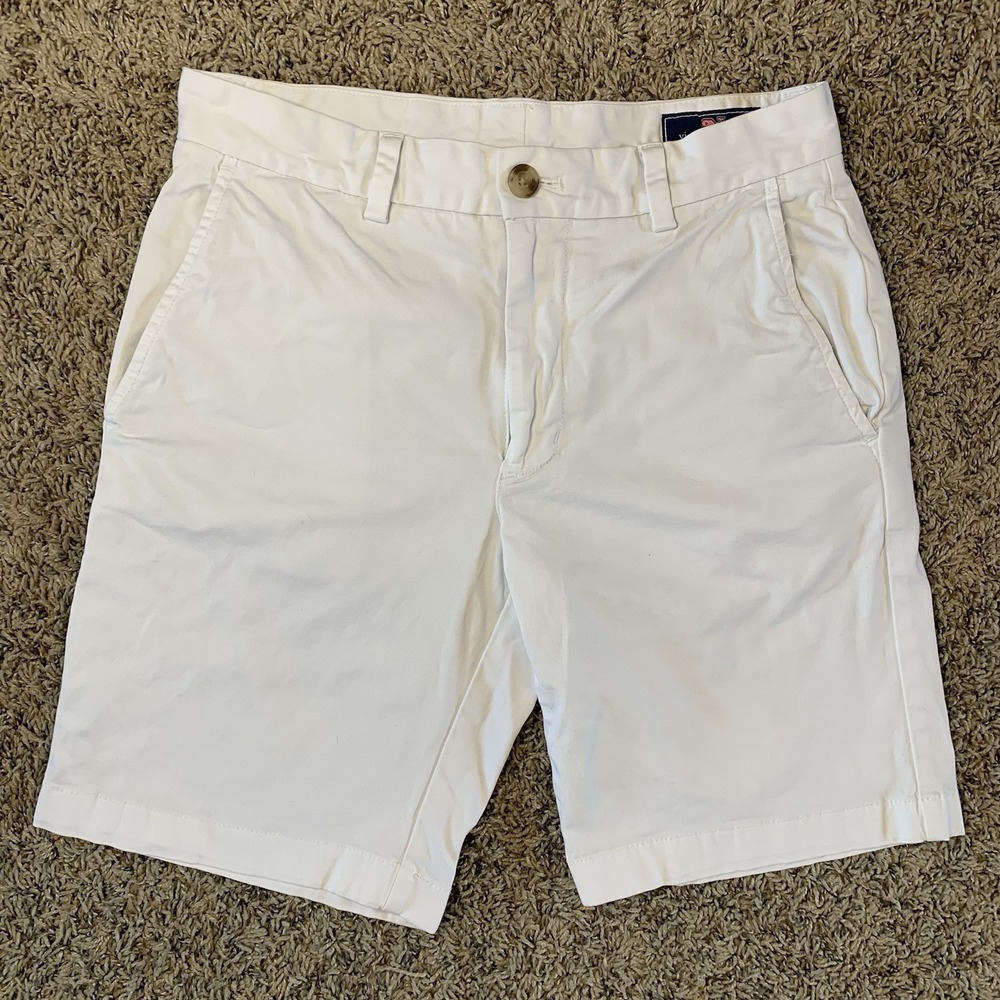 Vineyard Vines Shorts Mens 28 White Chino Shep Ian Preppy Golf